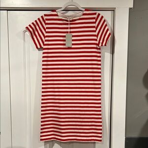 COS Red and White Striped t-shirt Dress small‎